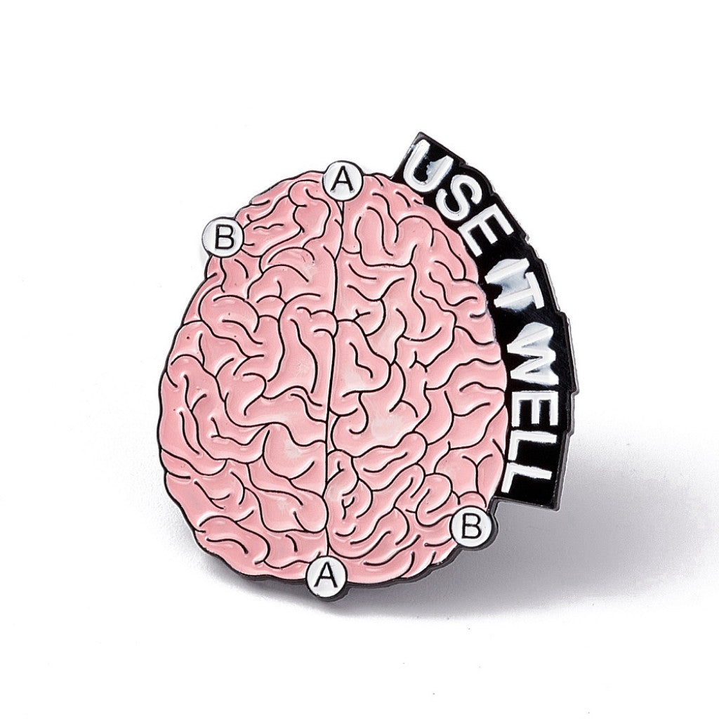 Enamel Pin, 30x7x2mm - Brain