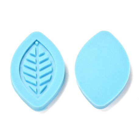 Silikonform 35.5x21mm - Anheng Blad, 2stk