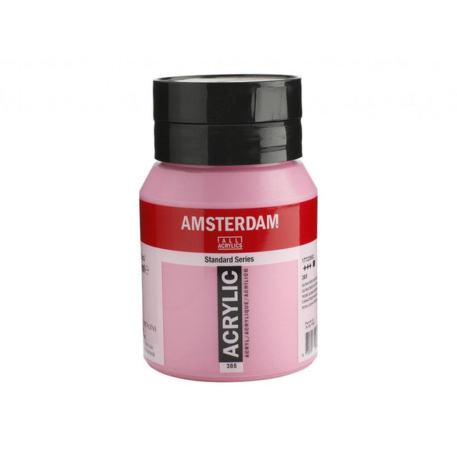 Amsterdam Standard 500ml - 385 Quinacridone Rose Light - HobbyHimmelen