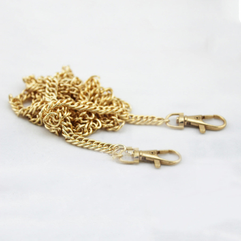Skulderstropp Kjede til Veske, 102cm - Light Gold