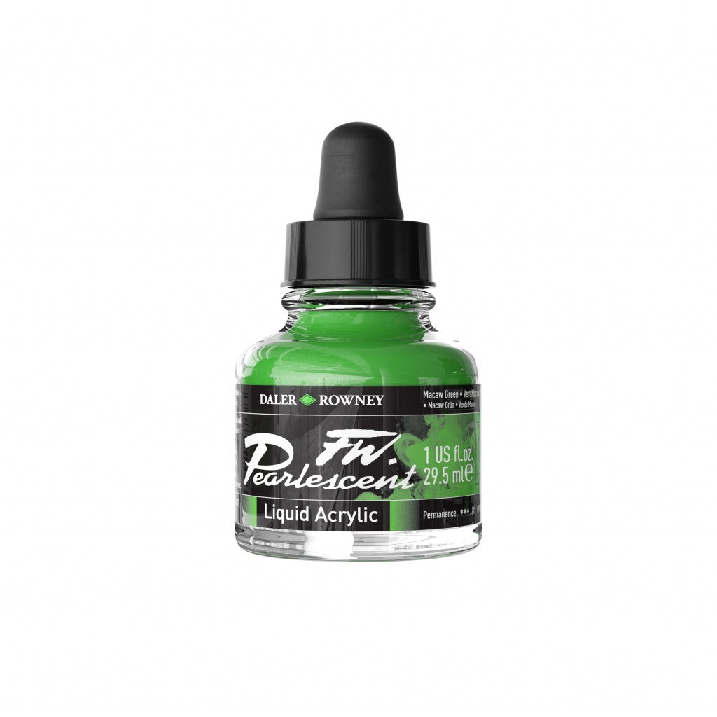 Daler Rowney - FW Pearlescent Ink 29,5ml - 115 Macaw Green