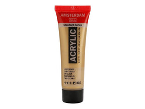 Amsterdam Standard 20ml - 802 Light Gold - HobbyHimmelen