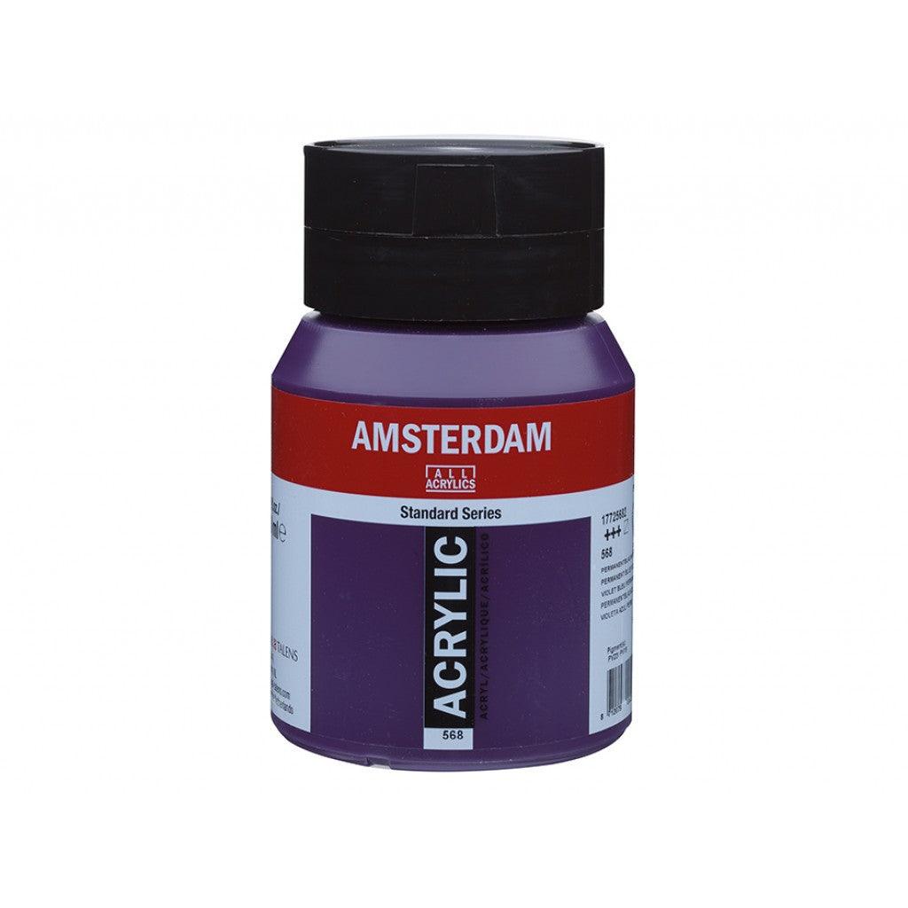 Amsterdam Standard 500ml - 568 Permanent Blue Violet - HobbyHimmelen