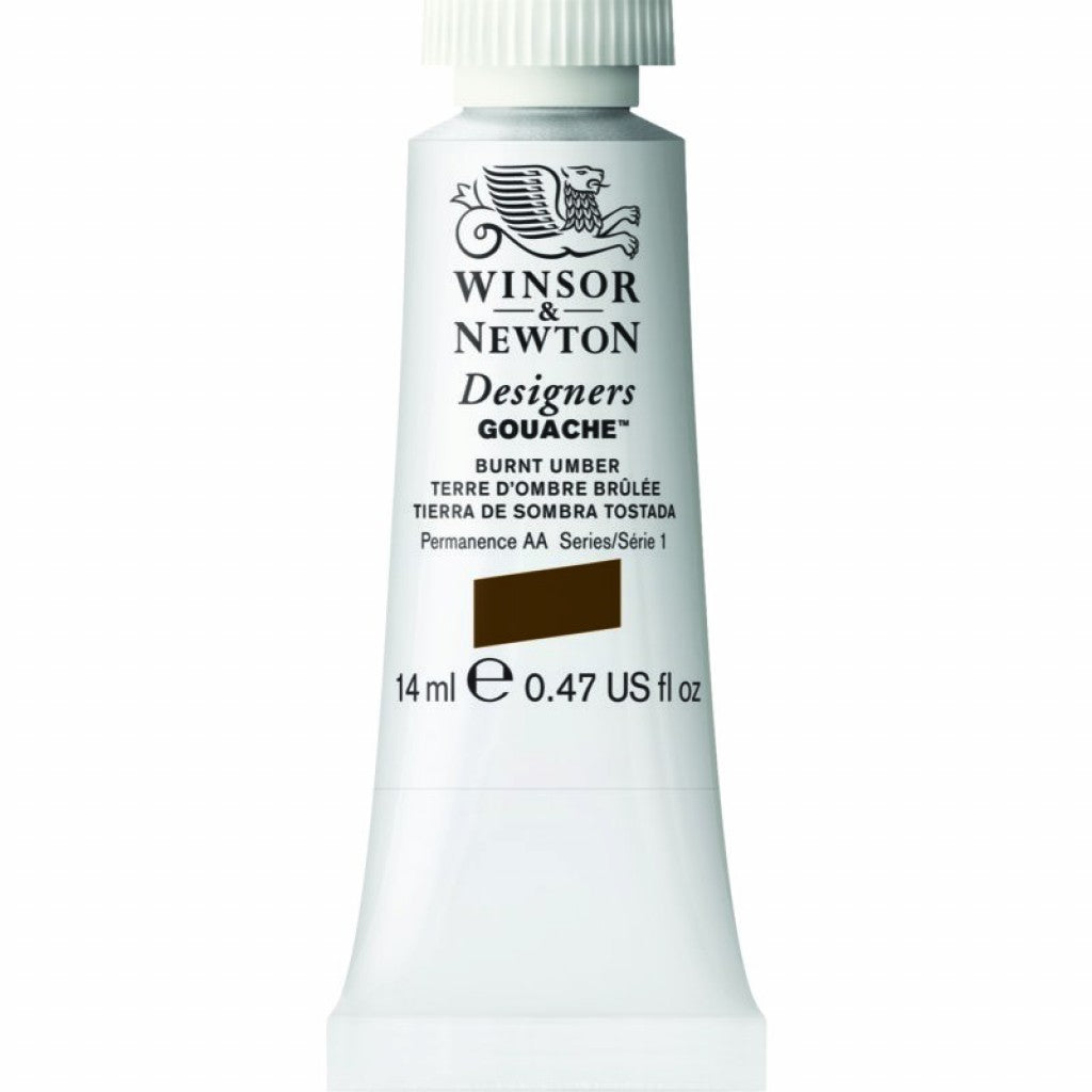 W&N - Designers Gouache 14ml - 076 Burnt Umber