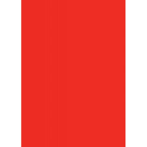 Büngers Farget papir A4 80g 50 ark rød - HobbyHimmelen
