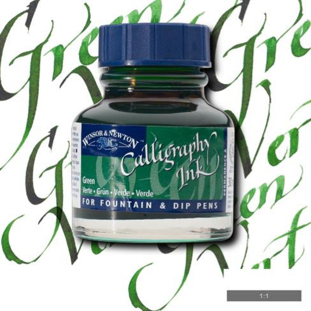 W&N Calligraphy Ink 30ml - 289 Green