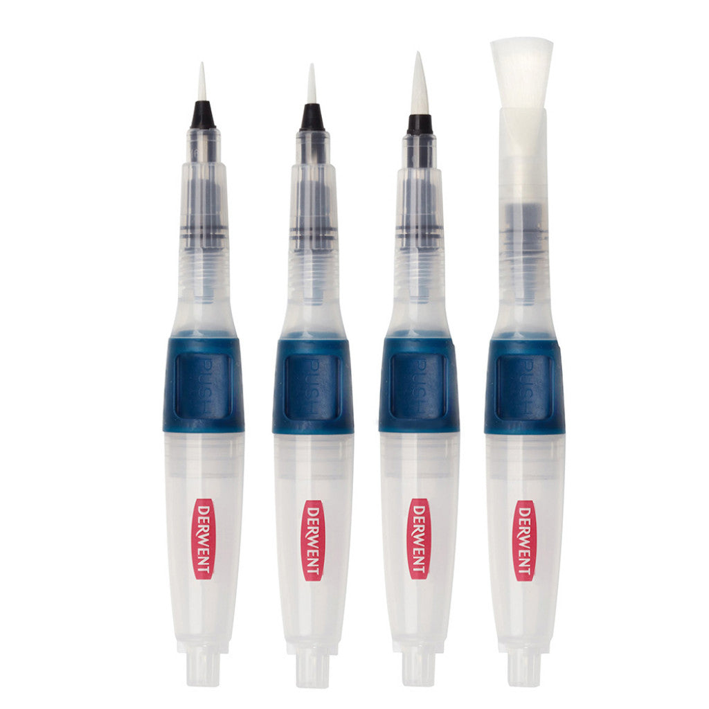 Derwent Waterbrush Sett - 4 Pensler