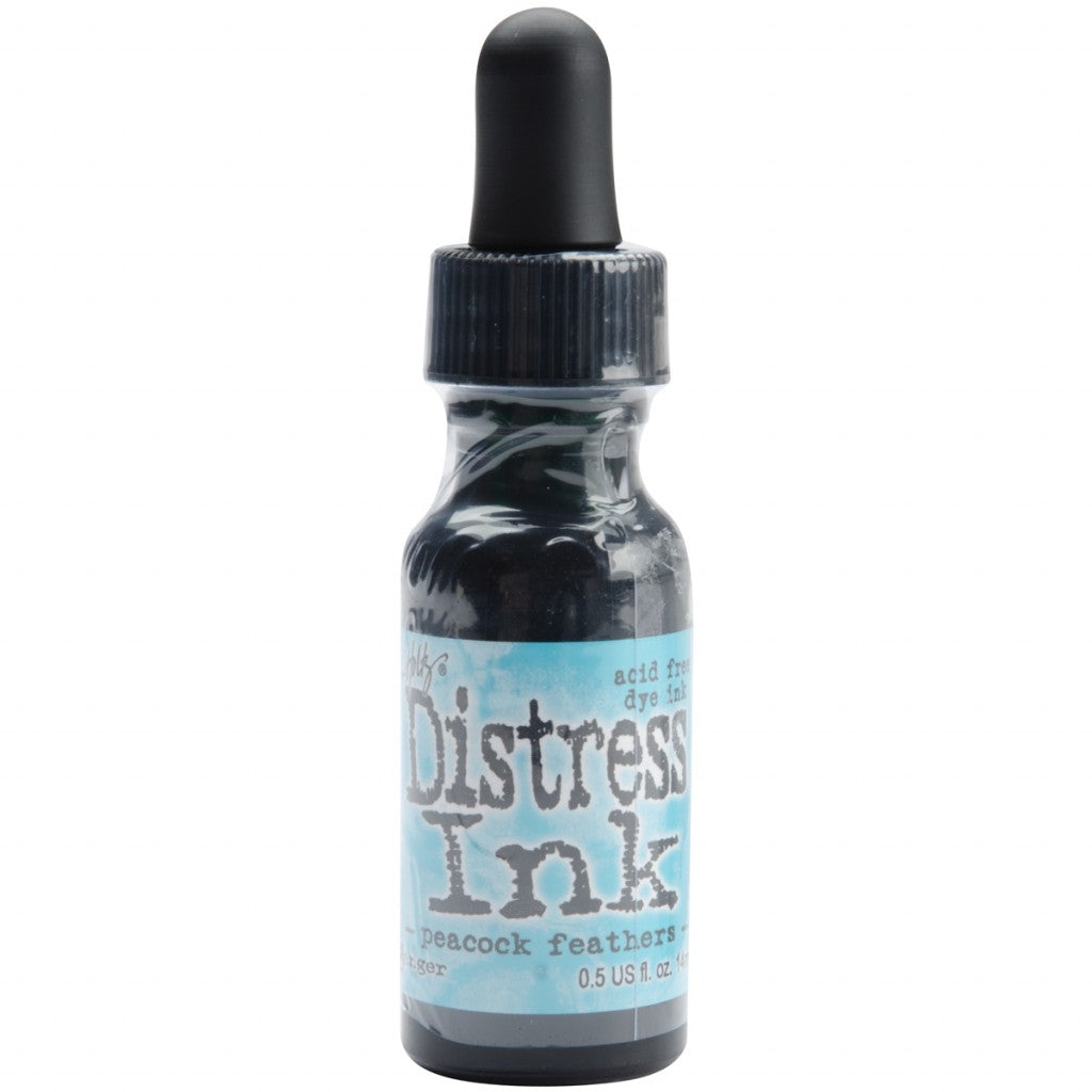 Tim Holtz Distress Ink Re-Inker 15ml - Peacock Feathers