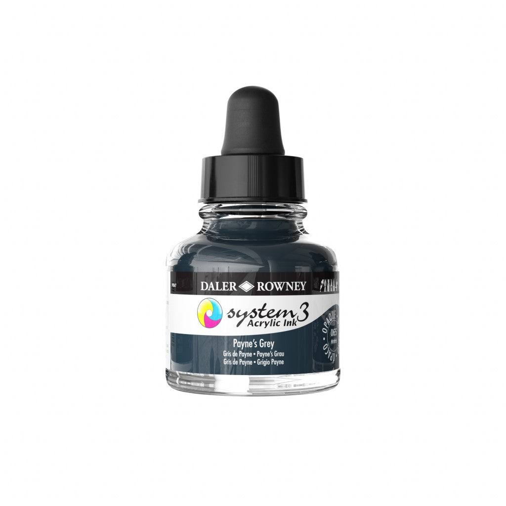Daler Rowney - System3 Ink 29,5ml - 065 Paynes Grey