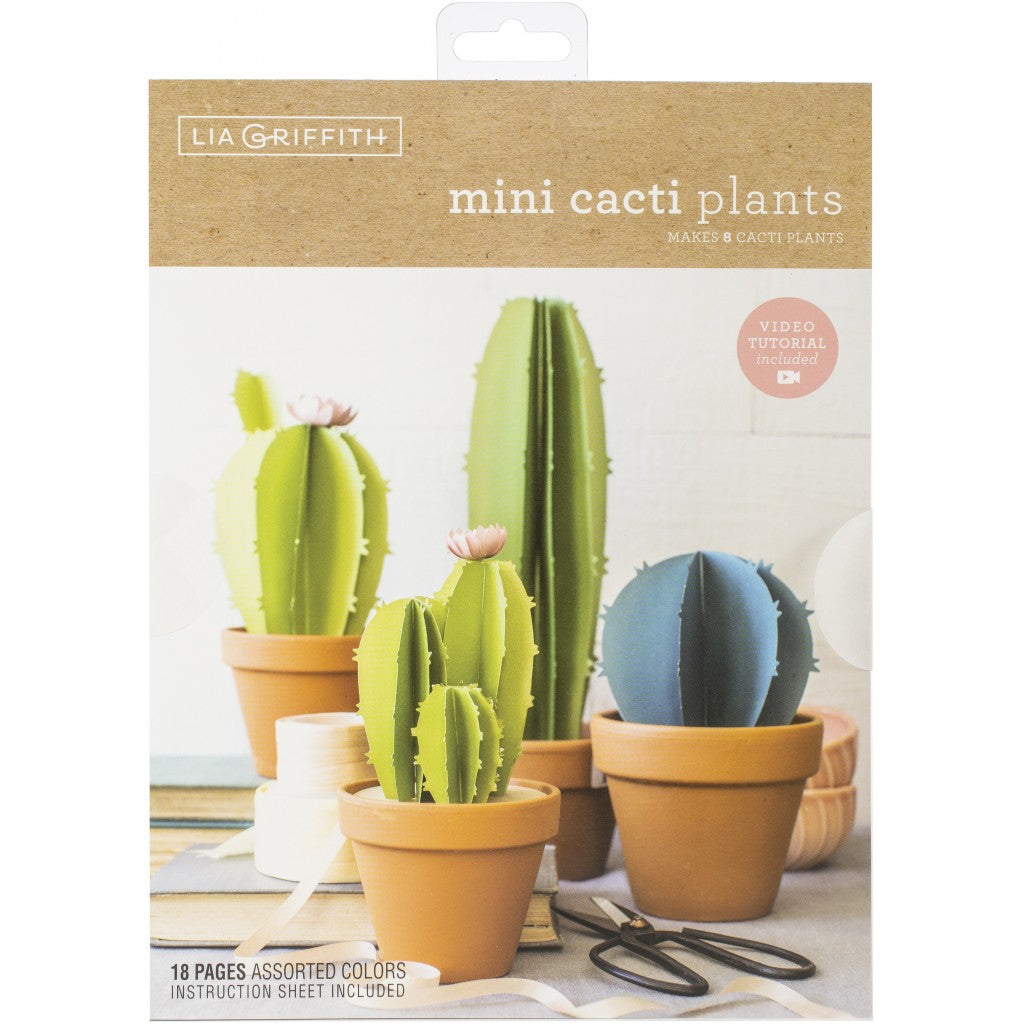 Lia Griffith Paper Stack 22 x 28cm 24stk - Mini Cacti