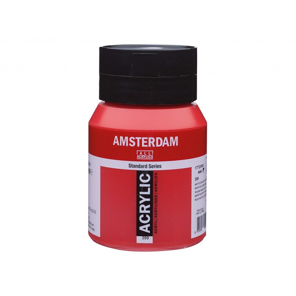 Amsterdam Standard 500ml - 399 Naphthol Red Deep - HobbyHimmelen