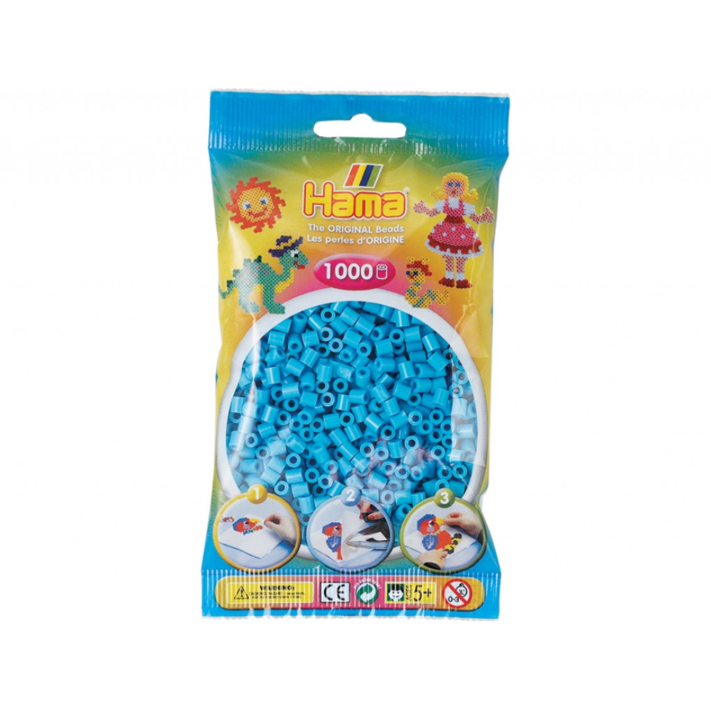 Hama Midi, 1000stk - 49 Azurblå