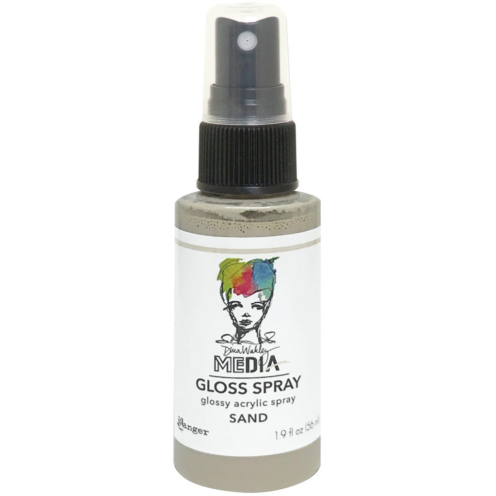 Dina Wakley Media Gloss Sprays 2oz-Sand