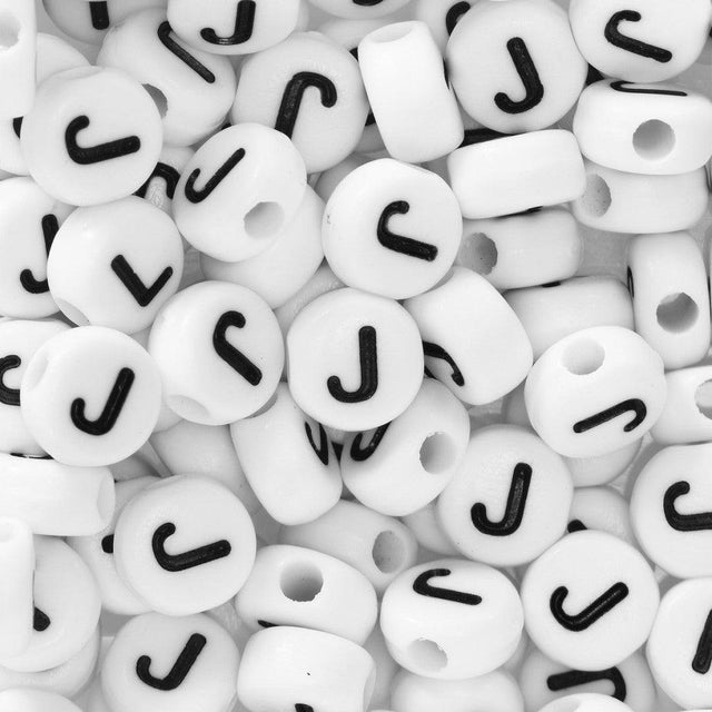 Bokstavperler 50stk. J - HobbyHimmelen