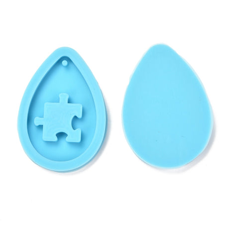 Silikonform  36x24mm - Anheng Pussel-Match, 2stk