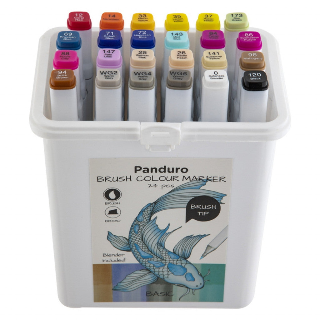 Panduro Colour Marker Brush - 24stk