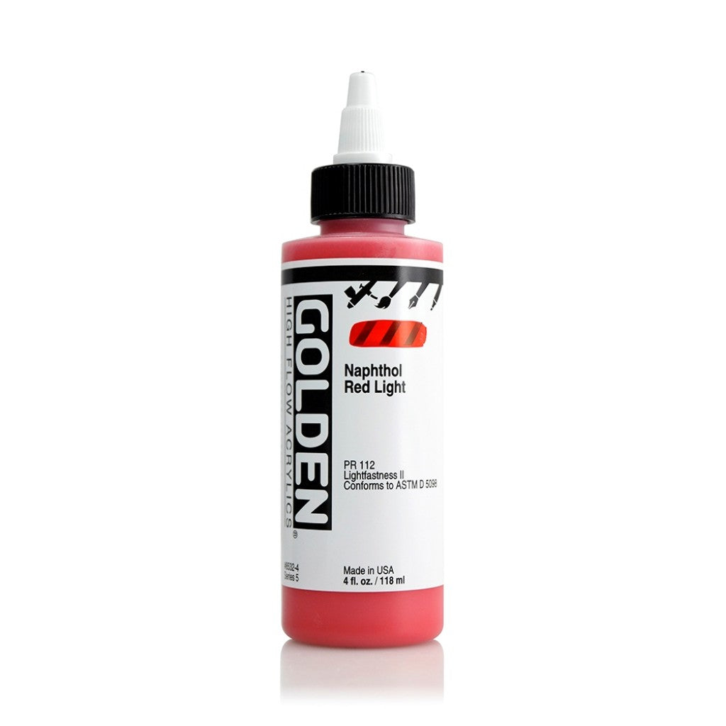 Golden High Flow Acrylics 118ml - Naphthol Red Light