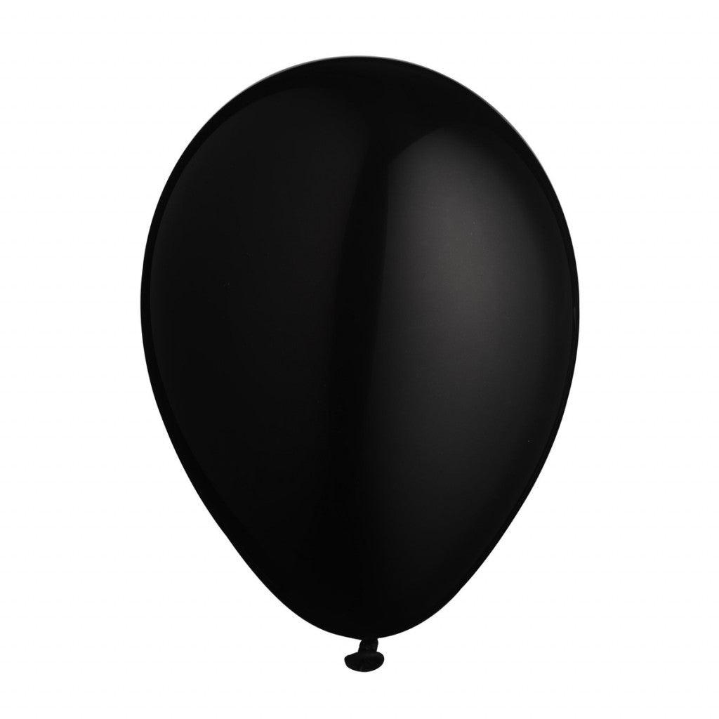 Ballonger 26cm, 12 stk - Sort - HobbyHimmelen