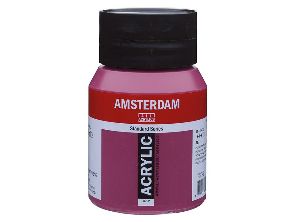 Amsterdam Standard 500ml - 567 Permanent Red Violet - HobbyHimmelen