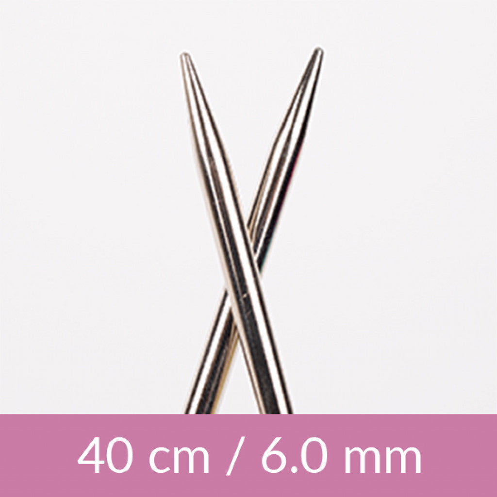 Drops Rundpinne Metall, 40cm - 6.00mm