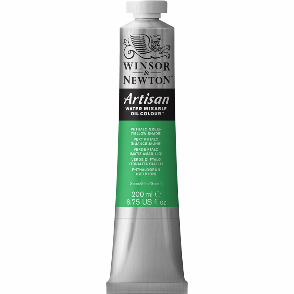 W&N - Artisan Water Mixable Oil 200ml - 521 Phthalo Green (Yellow Sh.)