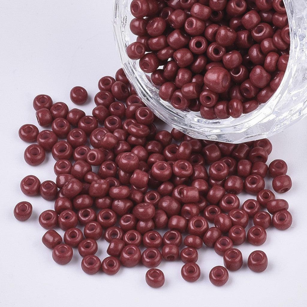Amazing! Seed Beads 12/0 (2mm), 12g - Dark Red - HobbyHimmelen