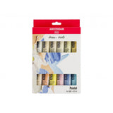 Amsterdam Standard 20ml - Sett 12 ass. Pastellfarger - HobbyHimmelen