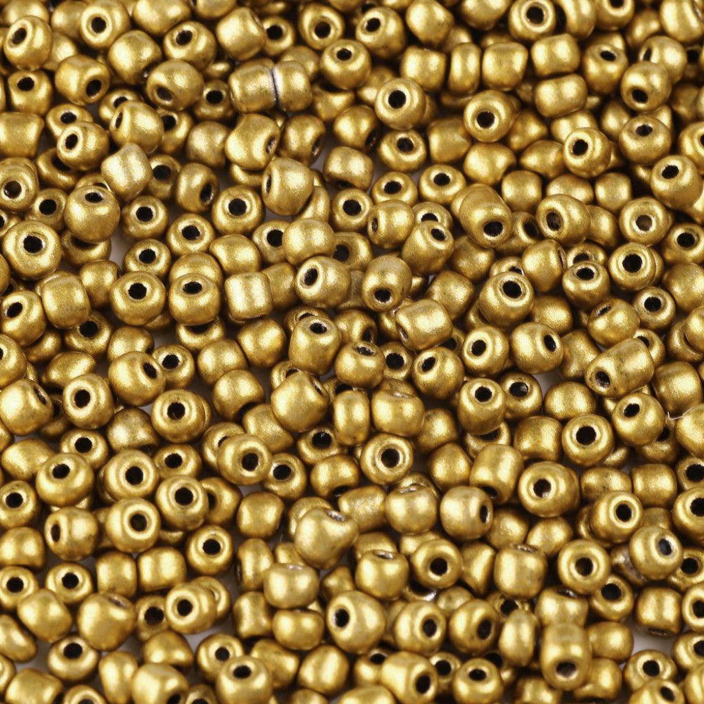 Amazing! Seed Beads 6/0 (4mm), 12g - Goldenrod - HobbyHimmelen