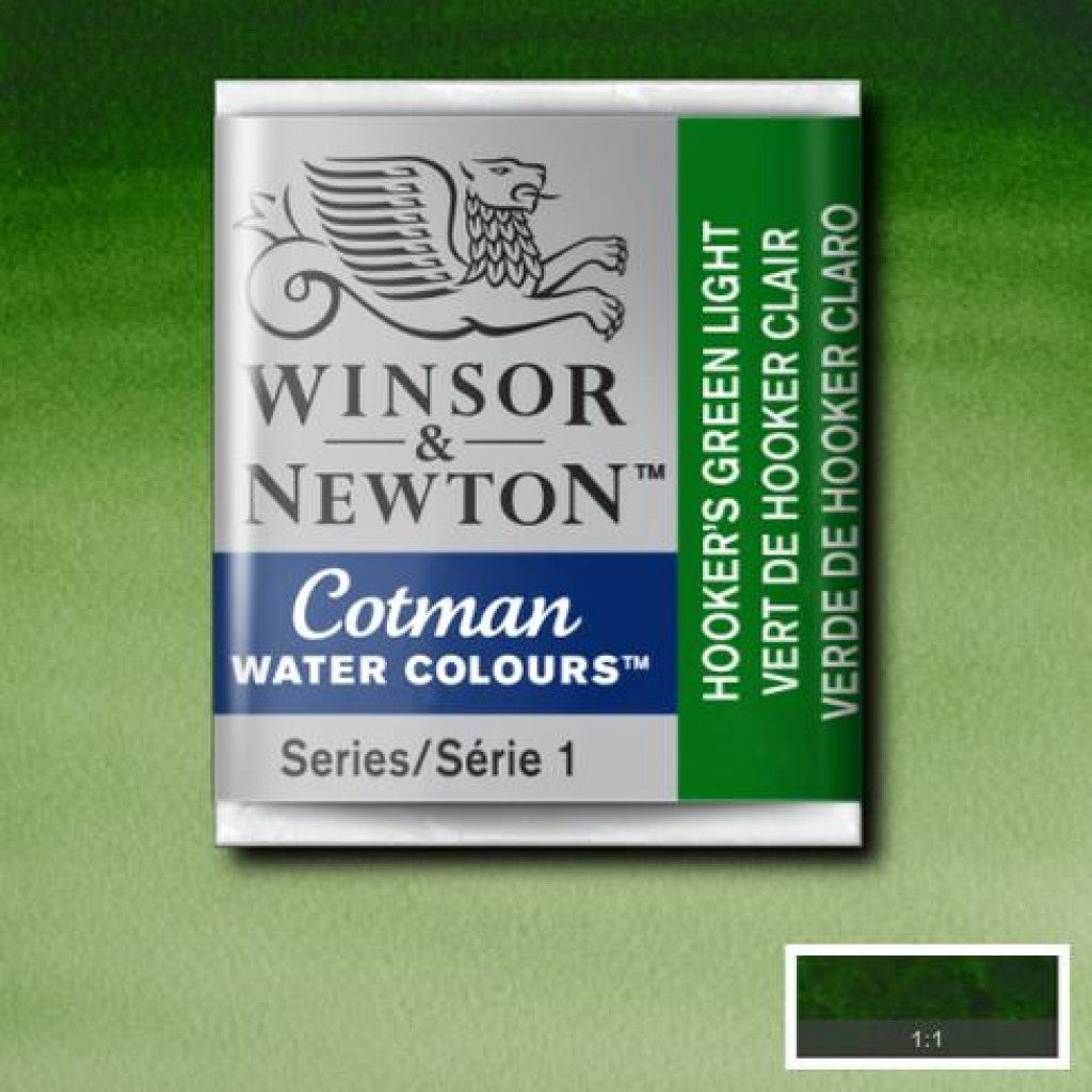 W&N - Cotman Water Colour HP - 314 Hookers Green Light
