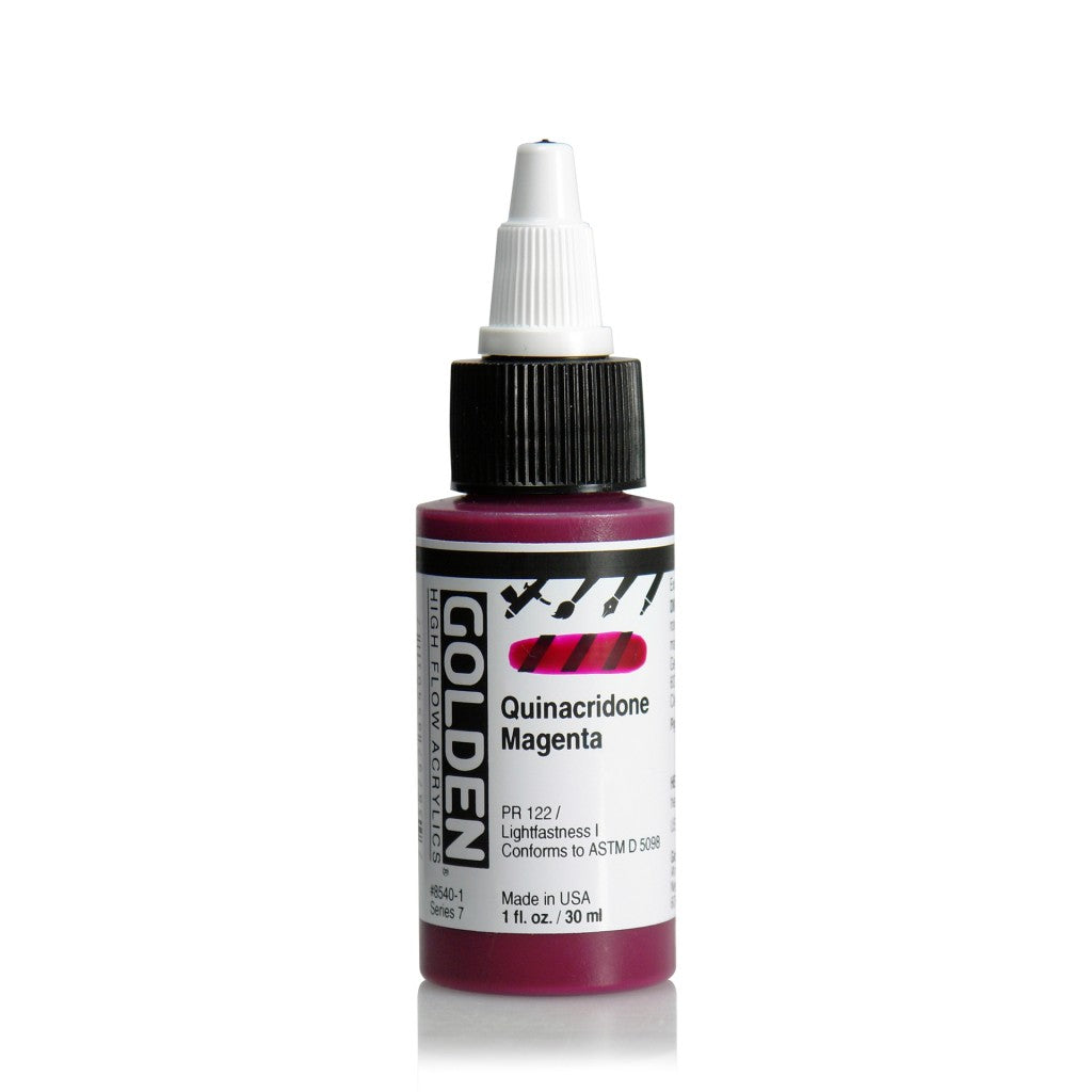Golden High Flow Acrylics 30ml - Quinacridone Magenta
