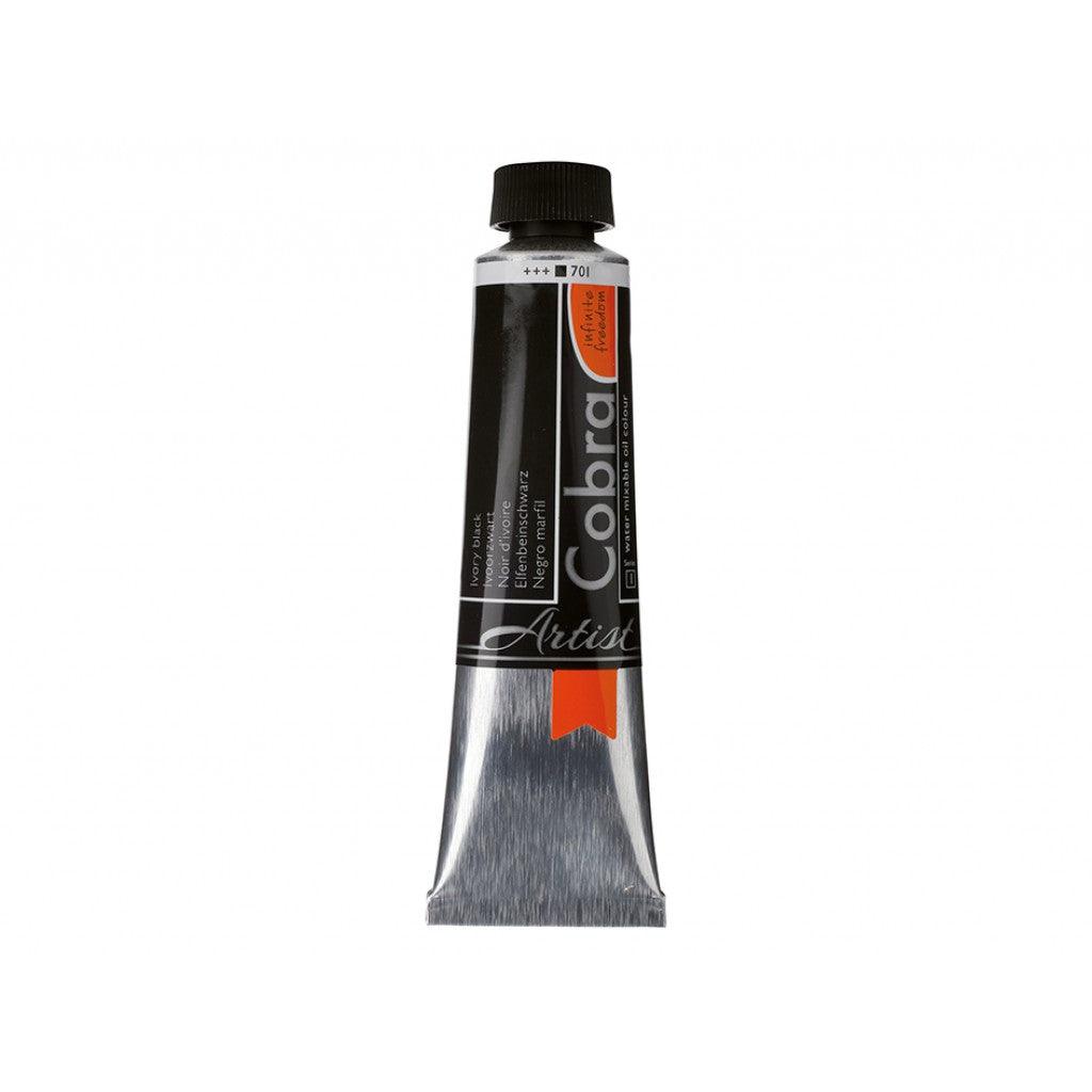Cobra Artist 40ml - 701 Ivory black - HobbyHimmelen