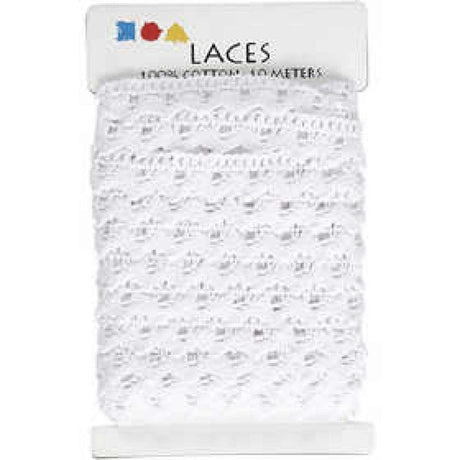 Blonde, B: 19 mm, , hvit - HobbyHimmelen