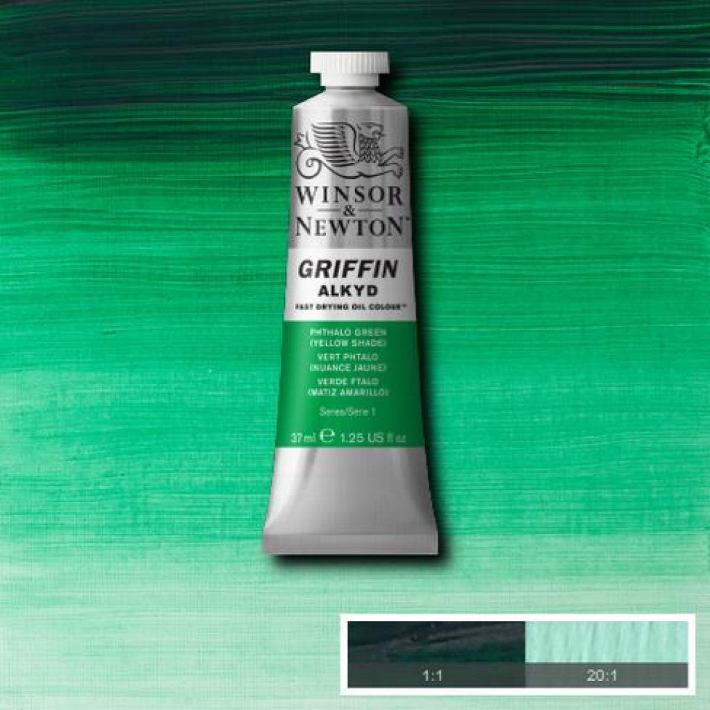 W&N - Griffin Alkyd 37ml - 521 Phthalo Green (Yellow Shade)