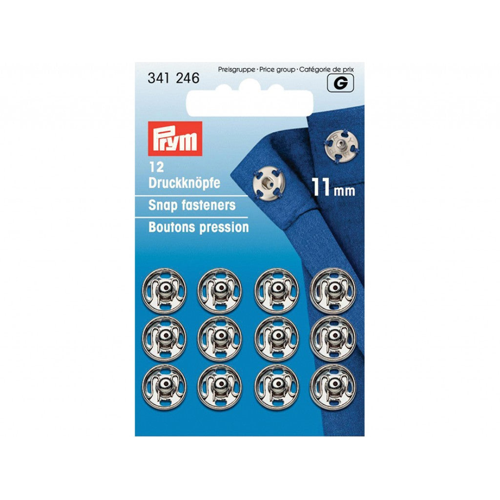 Prym Patentknapper 11mm 12stk - Sølv