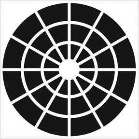 Crafter's Workshop Template Sjablong 30x30cm - Color Wheel - HobbyHimmelen