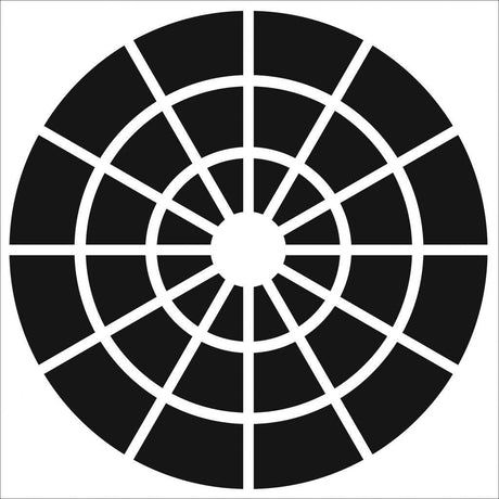 Crafter's Workshop Template Sjablong 30x30cm - Color Wheel - HobbyHimmelen