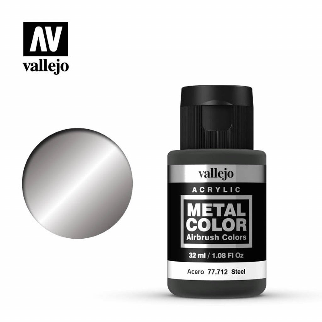 Vallejo Metal Color 77.712 - Steel 32ml