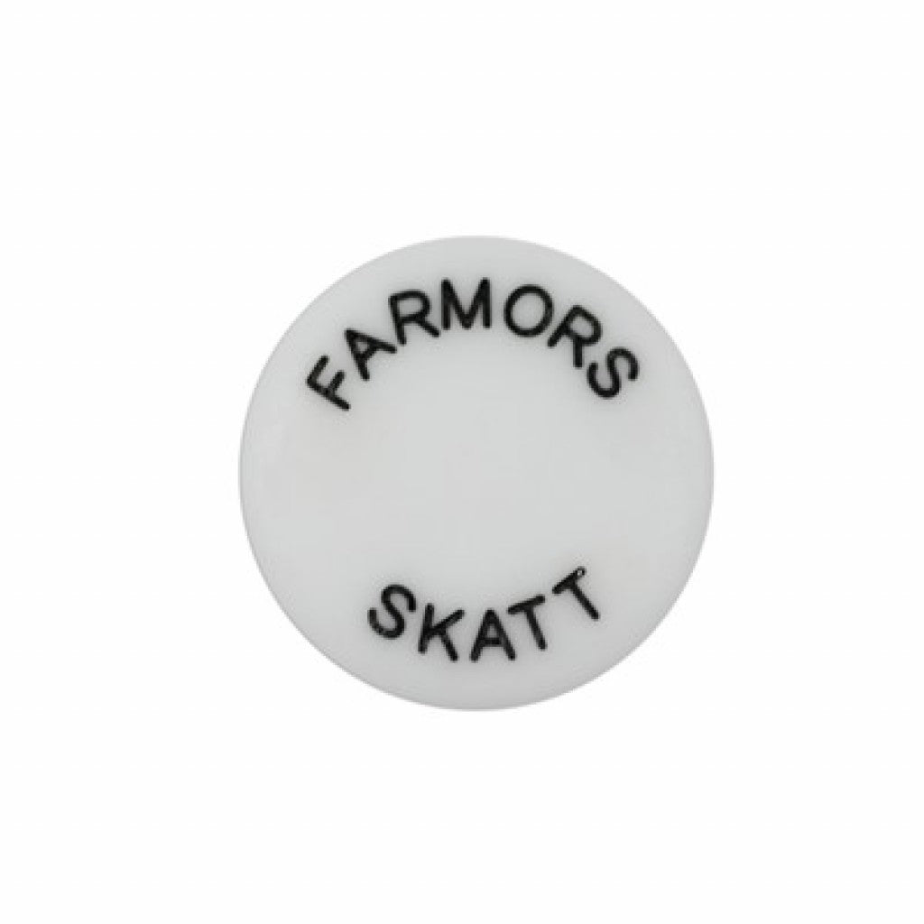 Knapp 15mm Lys Grå - Farmors Skatt