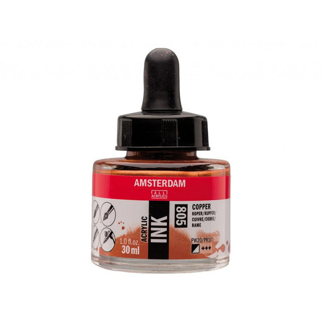 Amsterdam Ink 30ml - 805 Copper - HobbyHimmelen