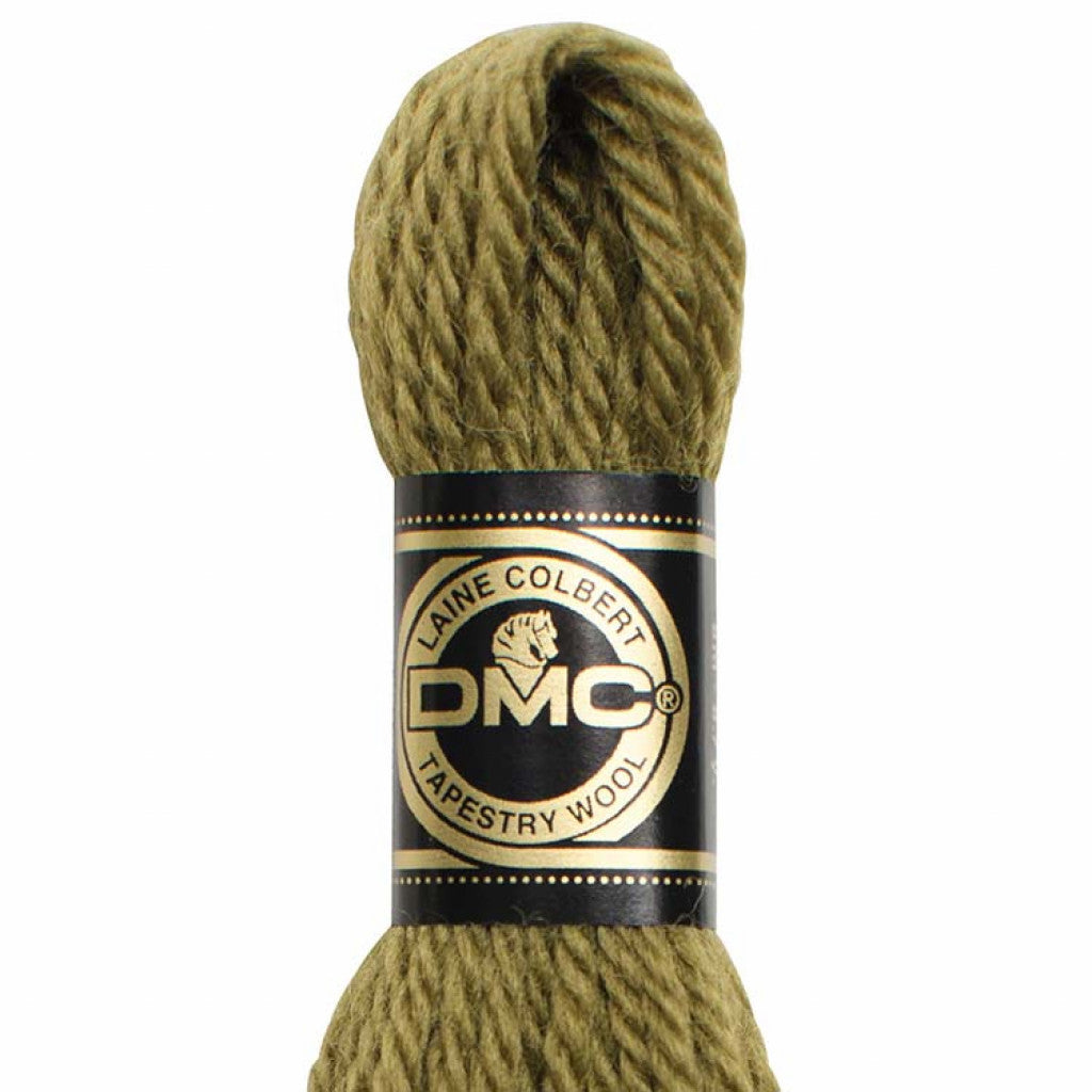 DMC Ullbroderigarn - #7355 Olivengrønn