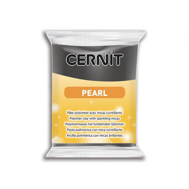 Cernit Polymerleire Pearl 56g -  100 Black - HobbyHimmelen
