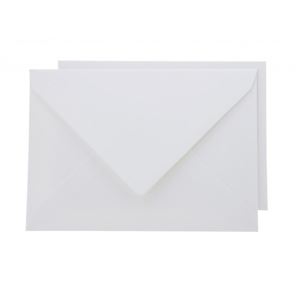 Staz Kort & Konvolutt - A6 10stk - 11 Elfenben