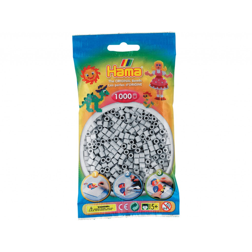 Hama Midi, 1000stk - 70 Lys Grå