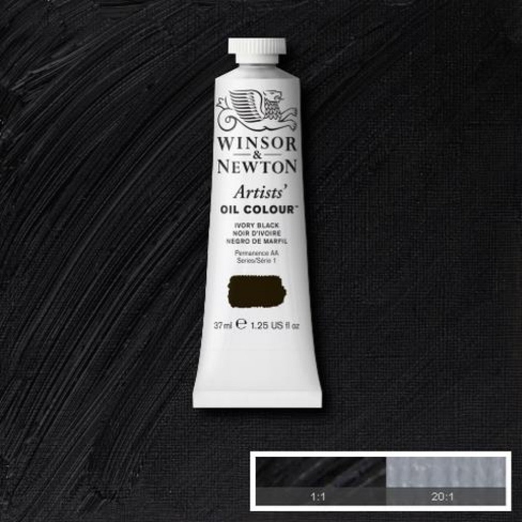 W&N - Artists Oil 37ml - 331 Ivory Black