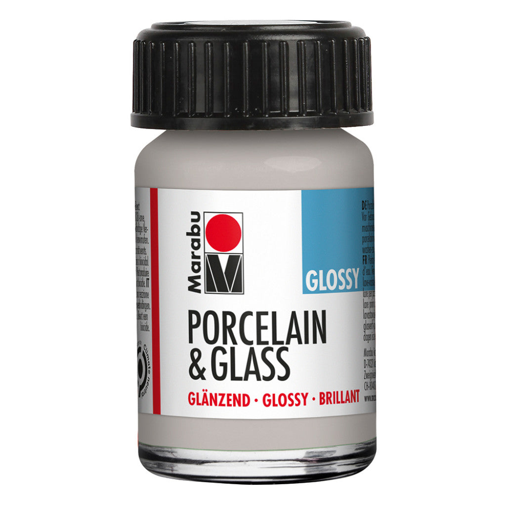 Marabu Porcelain & Glass Blank 15ml - 782 Metallic Sølv