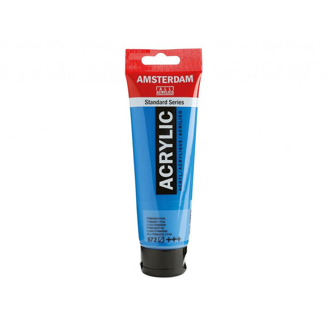 Amsterdam Standard 120ml - 572 Primary Cyan - HobbyHimmelen