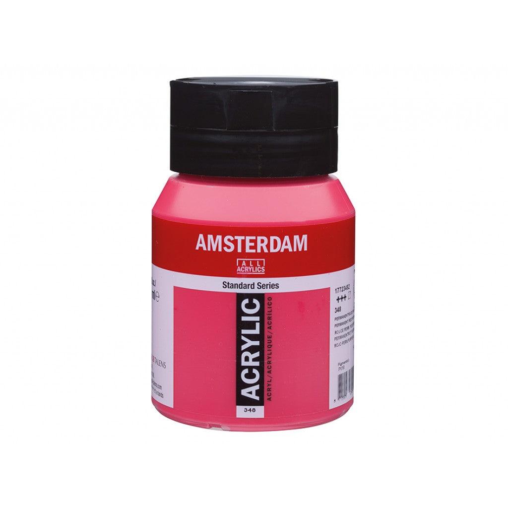 Amsterdam Standard 500ml - 348 Permanent Red Purple - HobbyHimmelen