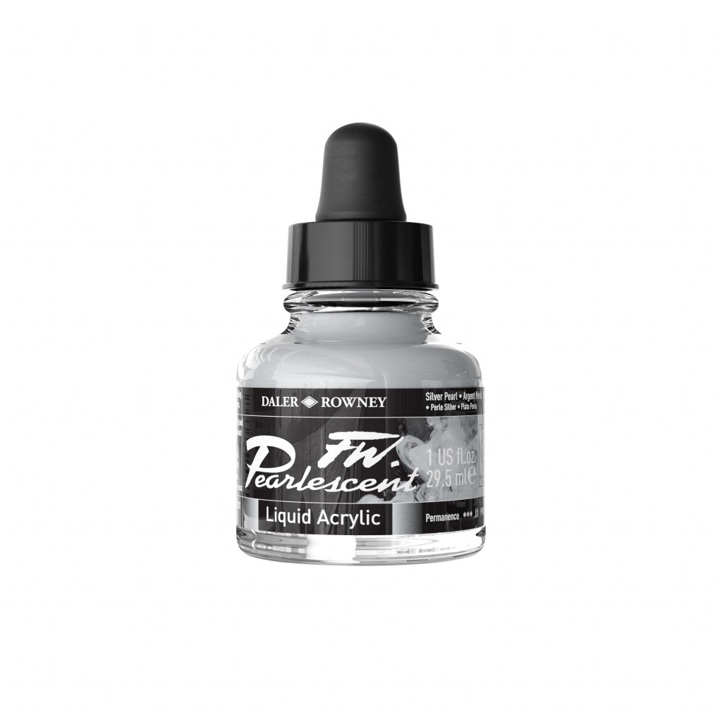 Daler Rowney - FW Pearlescent Ink 29,5ml - 119 Silver Pearl