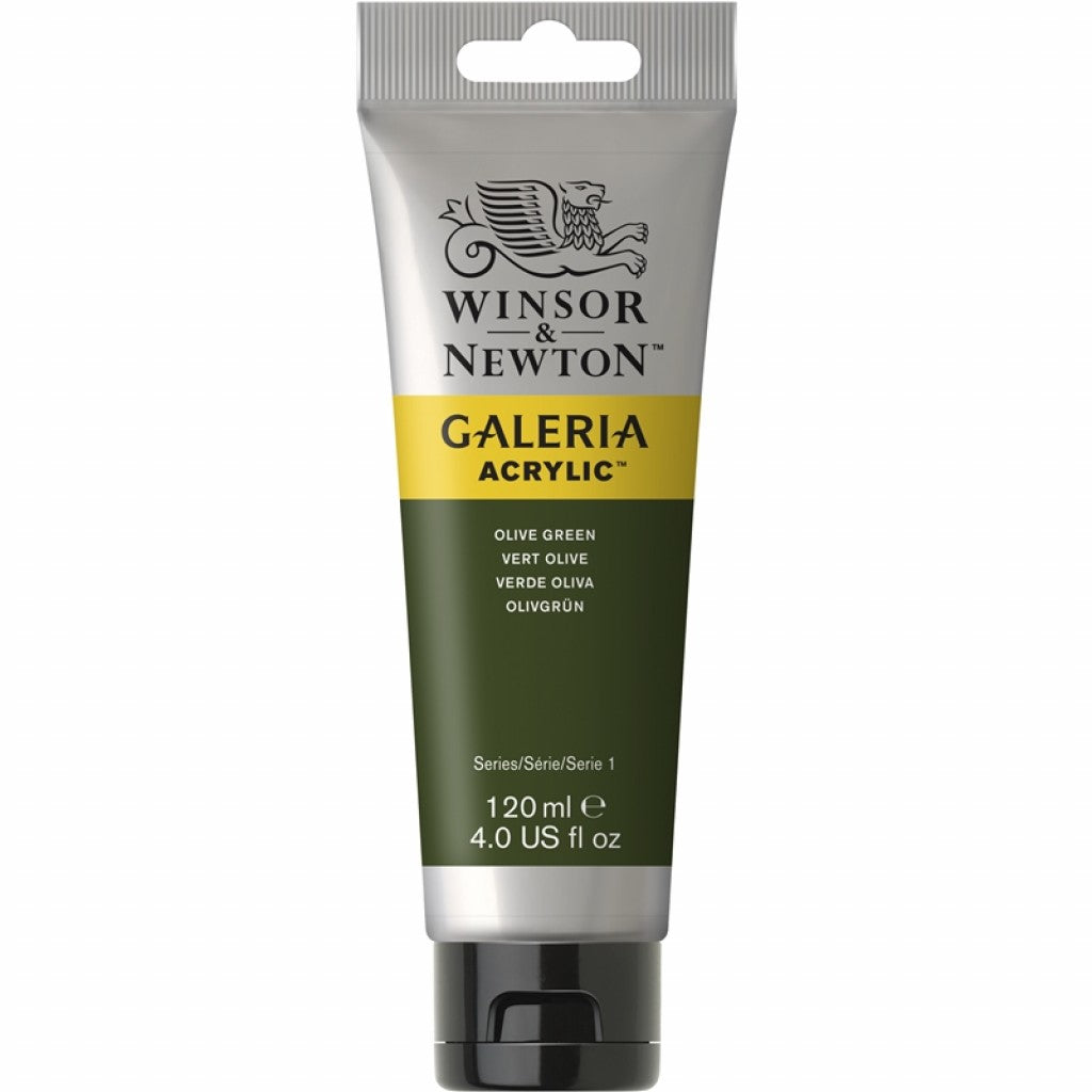 W&N - Galeria Acrylic 120ml - 447 Olive Green