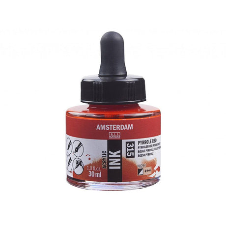 Amsterdam Ink 30ml - 315 Pyrrole Red - HobbyHimmelen